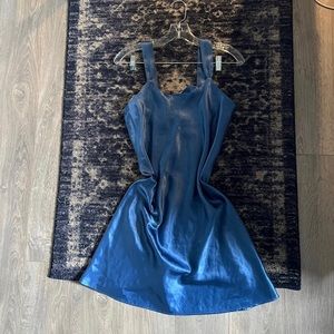 5 FOR $50 Kim Rogers blue satin nightgown dress slip